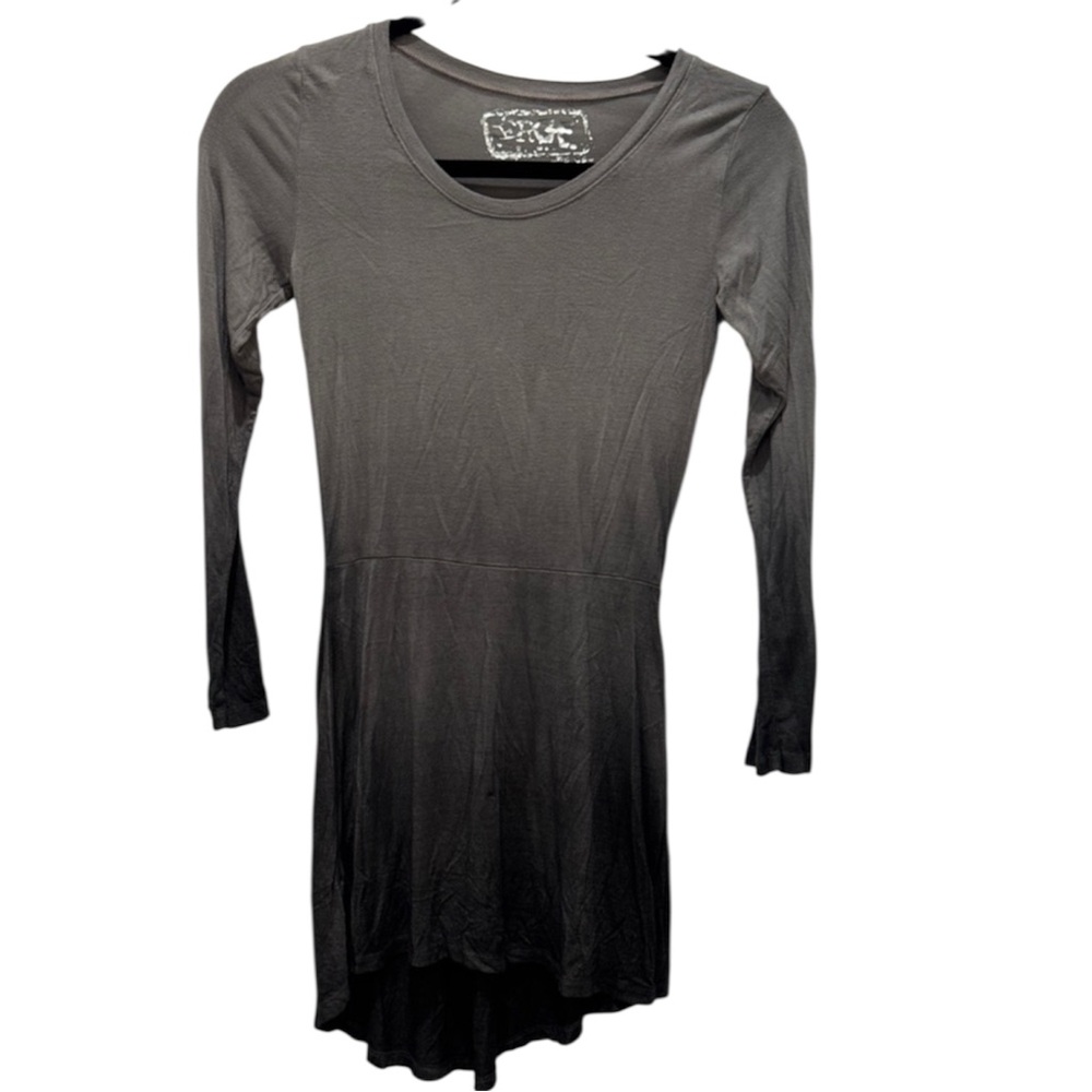 Erge Charcoal Ombre Long Sleeve dress